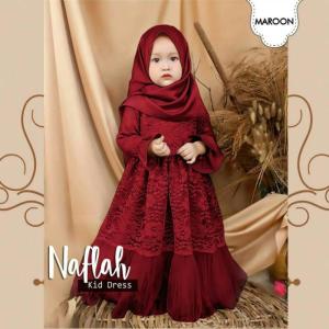 9 Shop1 Set Gamis Anak Perempuan ( Free Jilbab ) Baju Anak Perempuan Set Hijab Muslim Terbaru Murah Busana Pakaian Lebaran Bayi Balita Wanita Remaja Dewasa Viral Gaun Cantik Mewah Motif Brukat Tile Premium Simpel Casual NAVRAH