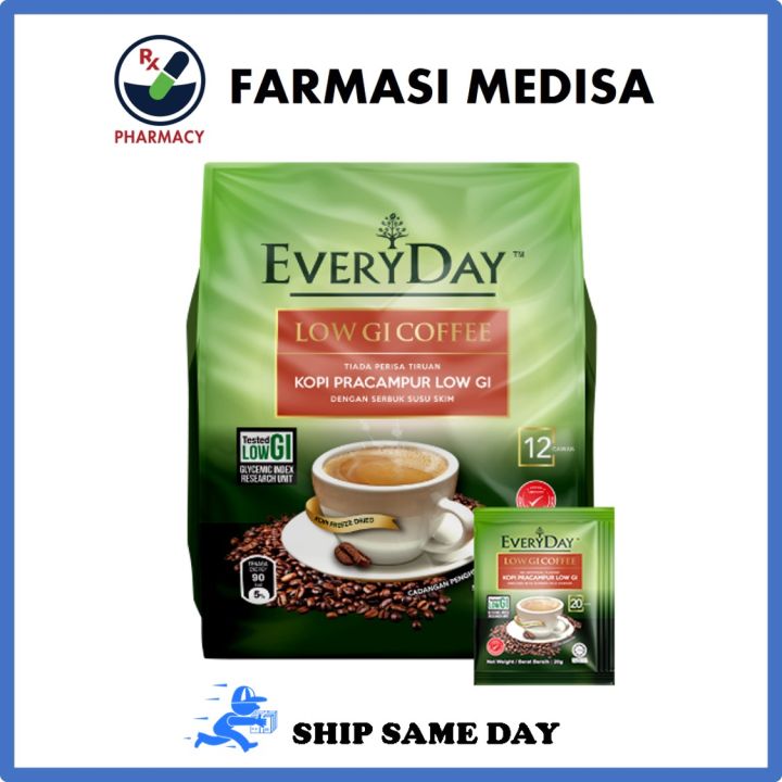 Everyday Low GI Coffee 20g x 12s low glycemic index research unit | Lazada