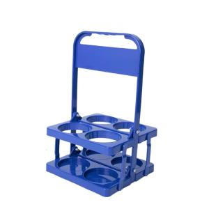 Ergonomic 4 Bottle Foldable Beverage Carriers High Strength Plastic Beverage Holder For Camping Travel And Parties