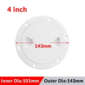 MUNCHX ABS Deck Inspection Access 4 6 8 inch Round Deck Plate Durable Non Slip Hatch Cover Boat Yacht Marine Accessories