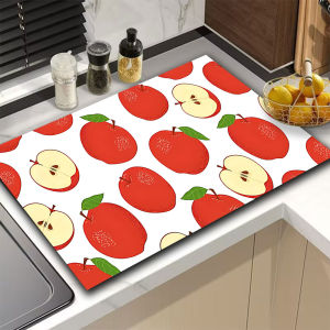 Fruit Dish Drying Mat Kitchen Absorbent pad diatomite place mat Tableware drying mat