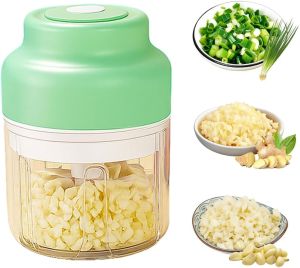 ElectricFood Chopper 2026 NewPortable Veggie Chopper USB Charging Wireless Food Processor Upgrade Electric Minis Garlic Chopper Set Wireless Veggie Grinder (Blue 250ML)