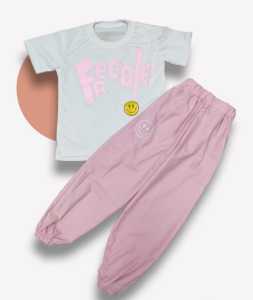 Setelan Kaos Anak Perempuan/Setelan Harian Anak Perempuan-FREEBLE