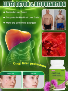 Fatty Liver Support Supplement Milk Thistle Reishi Mushroom Ginseng Liver Support Tablets Detox and Cleanse Supplement for Liver Health