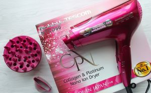 TESCOM NTCD50 – Máy sấy tóc cao cấp có Collagen Platinum và Nano Ion âm – Hàng Nhật Bản