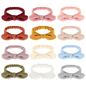 Cung hairbands cho bé rộng headbands trẻ em Bông Turban hairwrap Phụ kiện tóc trẻ sơ sinh cậu bé cô gái đạo cụ chụp ảnh nơ cài tóc