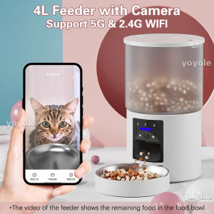 5G Wifi Cat Feeder Automatic 3L Cat Food Dispenser Auto cat Feeder Pet Dog Slow Feeder Cat Bowl