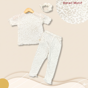 3-18 BLN SETELAN BAYI GEMPI FREE HEADBAND SCRUNCHIE SETELAN BAYI PEREMPUAN PREMIUM by MYBEE (SNI)