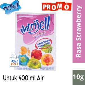 NUTRIJEL EKONOMIS 10g SACHET STRAWBERRY STROBERI