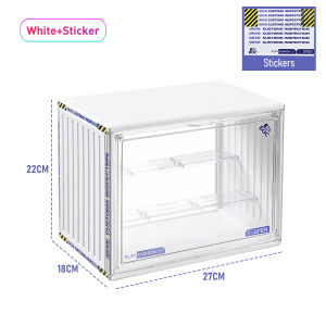 Acrylic Display Case Dustproof Storage Box 3 Tier Adjustable Display Stand Stackable Magnetic Door Showcase Collectibles Mini Toys Funko Popmart Figures Storage Box