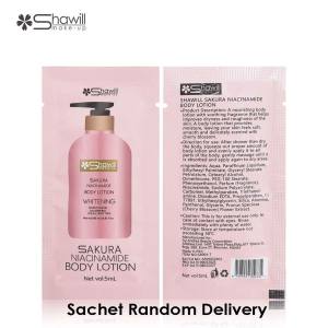 Shawill Sakura 5% NIACINAMIDE Body Lotion Whitening Moisturizing Nourishing For All Skin Long Lasting Fragrance  S8004