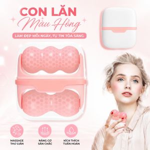 on Lăn Lạnh 2 Trong 1 Chăm Sóc Da Hạt Gel Đông Lạnh Nhanh Chất Liệu An Toàn Bảo Vệ Da Tối Ưu Săn Chắc Da