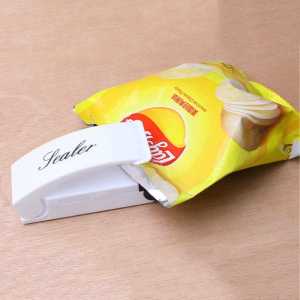 WORKWONDER Mini Sealer Plastik Praktis - Pemegang Magnetik & Penguncian Hemat Energi