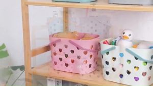 Shower Basket Simple and beautiful Nordic style countryside style shower basket suitable for bedrooms balconies living rooms bathrooms bath towels clothes various types of clothing can also be used for decoration and storage