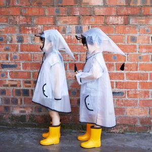 เสื้อกันฝนเด็ก แบบขุ่น สไตล์เกาหลี  มีฮู้ดน่ารักๆและกันฝนสาด