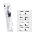 【In Stock】Push Clip Stapler Staple Remover Binder Push Clamp Tape Dispenser Paper Clips Office Supplies Set Desktop Stapler Office. 