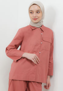 MFMW Latusha Atasan Blouse Brick Dust