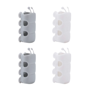 4 cái bằng silicon có thể tháo rời Đầu vòi sen chủ gắn tường Đầu vòi sen giá lưu trữ núm hút cao su Khung dễ dàng để cài đặt