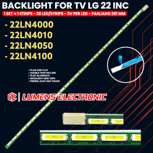 BACKLIGHT TV LED LG 22 INC 22LN4000 22LN4010 22LN4050 22LN4100 22LN LAMPU BL 28K IN V13 6920L-0001C