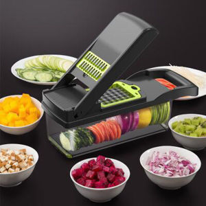 Vegetable Chopper Mandoline Slicer Potato Onion Graters & Cutter 7 in 1 Multifunction Food Chopper Pemotong Sayur
