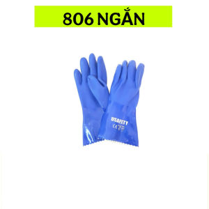 Găng cao su dài 806H-chống dầu và Axit Usafety mỹ tiêu chuẩn CE dài 55cm ( 1 ĐÔI )