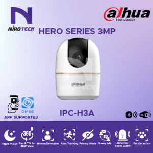 [SIRIM APPROVED] DAHUA HERO A1 3MP Indoor Wireless CCTV WiFi Camera (DH-H3A)