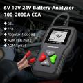 Car Battery Tester Alat Test Aki Digital Alat Uji Baterai Battery Tester Analyzer Cheker Alat Uji Untuk Alat Penguji Beban - 6/12/24V  3 In 1. 