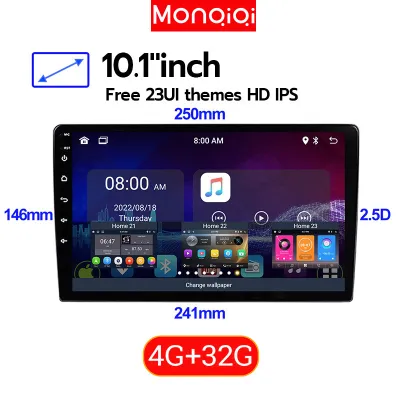 With fan️ 8+64G IPS Screen Head Unit 7/9/10 Inch Car Android 14 Navigasi Untuk TOYOTA Daihatsu Mitsubishi android mobil 10 inch ram 4 HONDA SUZUKI Hyundai NISSAN Double Din tv mobil android