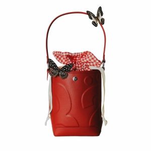 🌺🔥พร้อมส่งค่ะ👜Rally The Bag whisper Picnic(Limited)Bucket Bag 3 colors L/Miniกระเป๋าถือ สะพายข้าง สายสะพายไหล่ปรับได้