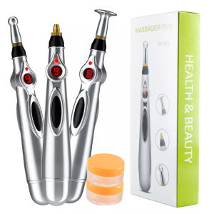 Terlaris Electric Acupunture Pen Pijat Laser Therapy Meridian Refleksi Pena Alat Akupuntur Terapi DF-618 MASSAGER PEN + GEL Keren