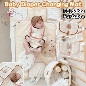 Foldable Baby Diaper Changing Mat Portable Reusable Washable Baby Diaper Sheet for Travel