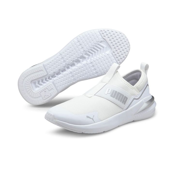 Platinum Metallic Puma Platinum Womens Trainers Sepatu Sneaker