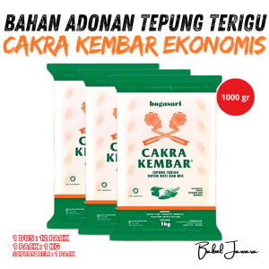 ( 1 PACK 1000 gr 1 kg ) TEPUNG TERIGU BOGASARI CAKRA KEMBAR PREMIUM ECONOMIS MURAH