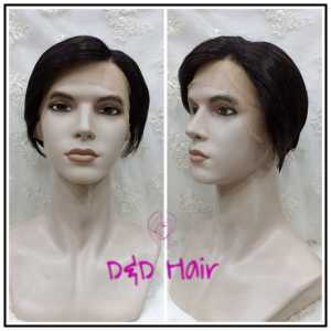 Wig Pria - Front Lace Wig - D&D16008 - Black - Wig Korea