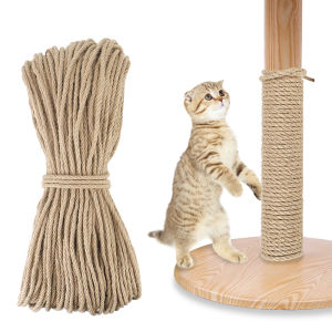 10M Cat Climbing Frame DIY Scratching Post Toy Natural Sisal Rope Twine Desk Legs Binding Rope For Cat Sharpen Claw