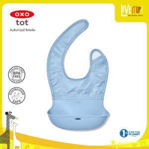 OXO Tot Roll-up Silicone Bib for Toddlers