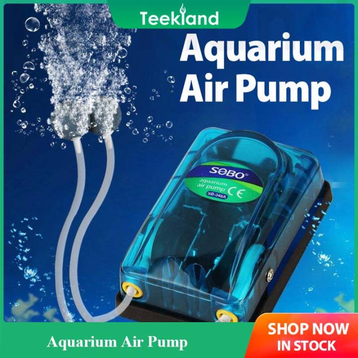 Teekland Aquarium Air Pump Compressor Oxygen Transparent Body Single