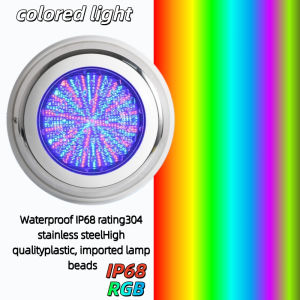 Stainless Steel RGB Pool Light IP68 Waterproof Underwater Lamp AC12V Fountain Hotel Light