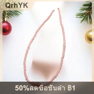 【QrhYK】 สร้อยคอจี้ปลาเซรามิกสีสันสดใสสไตล์โบฮีเมียนสำหรับผู้หญิงลูกปัดดินโพลิเมอร์นุ่มหลากสีเครื่องประดับชายหาด