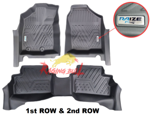 2022 - 2023 Toyota Raize Deep Dish Matting - EXCELLENT BRAND - 5D Version 2 - Extended Sides