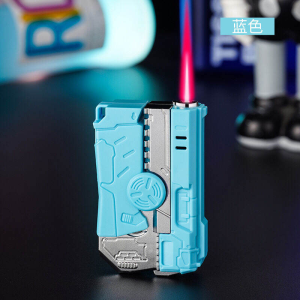 2025 Multi Functional Folding Dual Form Decompression Gyro Gun Shaped Lighter With Creative Deformation And Windproof Red Flame