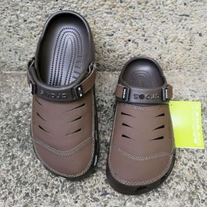 Dép sục nam cross yukon mesa clog cho nam đi mưa bám sàn full boxmàu nâu