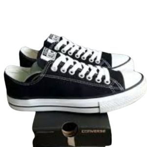 Sepatu Classic Low Hitam Putih  Sneakers converse70s Sekolah Kanvas size 36-43