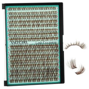 Lash Extension Kit Daybreak Lash Clusters kit Lash Bond and Seal Eyelash Remover and Lash Applicator for Diy Lash Extension Kit at Home by AMZGlRL(DaybreakD-Mix8-16mm kit)