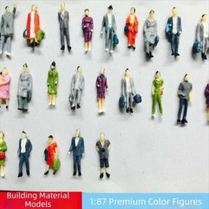 LUXERY 10pcs 1:25 1:30 1:50 1:75 1:87 Scale Sand Table Model Figurines ABS Crafted Colored Hand-Painted Figurines Miniature Assorted Poses Scale Model Figurines DIY Handmade