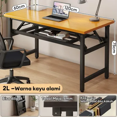 Meja Lipat Meja Portabel Meja Kantor kayu Meja Makan Lipat Meja Pelatihan Serbaguna Meja Besi