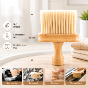 Multifunctional Cleaning Brush with Soft Bristles and Compact Design
