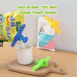 Kẹp miệng túi thực phẩm kẹp túi thực phẩm kẹp miệng túi có nắp chống ẩm mốc thực phẩm set 5 cái