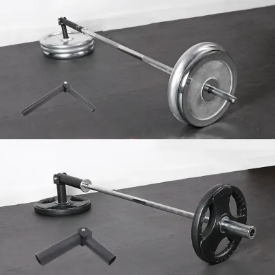 LIXADA T Bar Row Plate Post Landmine Attachment Barbell Landmine Attachment 360 Degree Rotation High Strength Convenient for Home