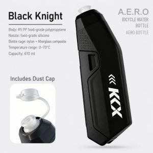 Bình Nước Đạp Xe Aero Khí Động Học 610ML Kèm Giá Đỡ Cho Xe Đạp Road Và MTB Thiết Kế Giảm Lực Cản Gió Bình Nước Thể Thao Bóp Tạo Áp Suất
